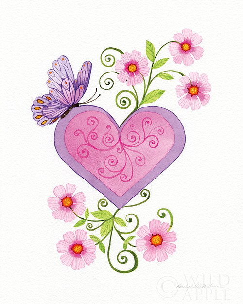 Hearts and Flowers IV Poster Print by Kathleen Parr McKenna # 62700
