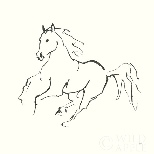 Line Horse III Poster Print by Chris Paschke # 62491