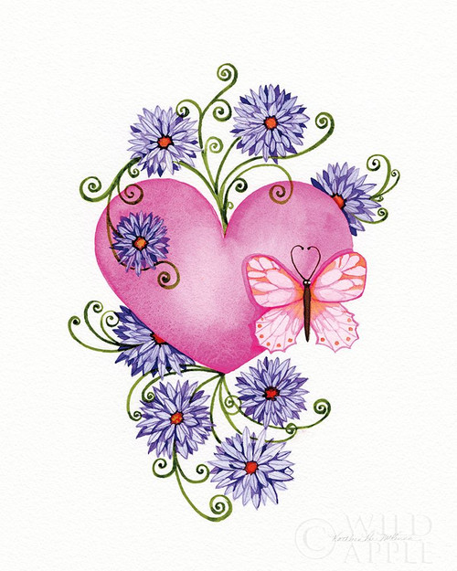 Hearts and Flowers III Poster Print by Kathleen Parr McKenna # 62699