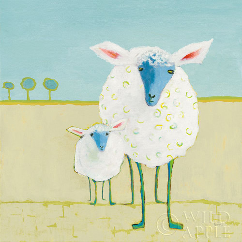 Colorful Sheep Poster Print by Phyllis Adams # 61809