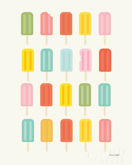 Colorful Popsicles Poster Print by Ann Kelle # 61267