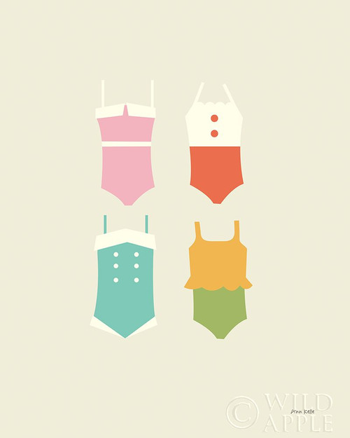 Summer Bathing Suits Poster Print by Ann Kelle # 61259