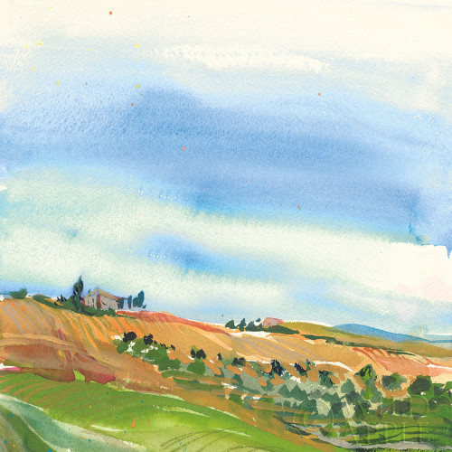 Tuscan Fields Poster Print by Kristy Rice # 59818