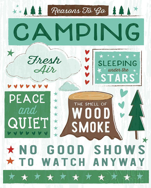 Comfy Camping XI Poster Print by Melissa Averinos # 59747