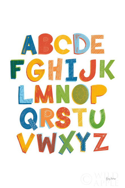 Colorful Alphabet Poster Print by Becky Thorns # 59586