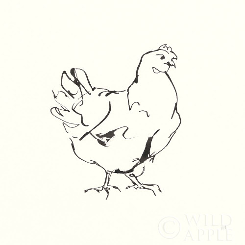 Line Chicken I Poster Print by Chris Paschke # 58321