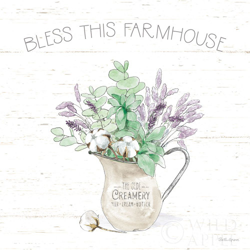 Farmhouse Cotton II Sage Poster Print by Beth Grove # 57449