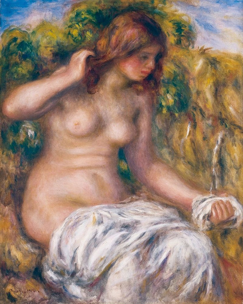 Woman by Spring Poster Print by Pierre-Auguste Renoir # 57401