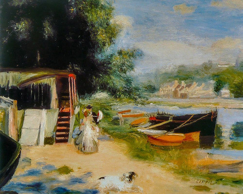 View of Bougival Poster Print by Pierre-Auguste Renoir # 57403