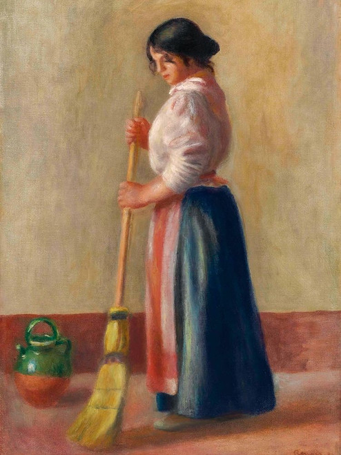 The Sweeper Poster Print by Pierre-Auguste Renoir # 57363