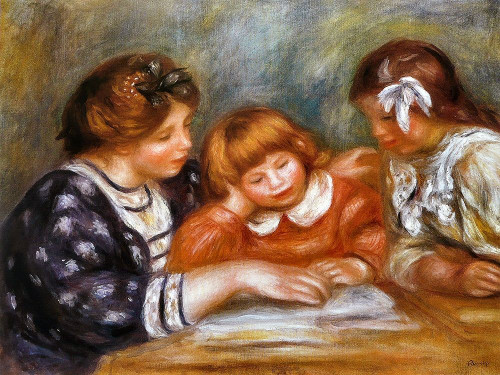 The Lesson Poster Print by Pierre-Auguste Renoir # 57367