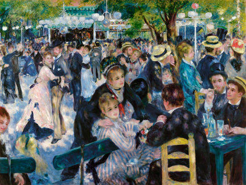 Dance at Le Moulin de la Galette Poster Print by Pierre-Auguste Renoir # 57376