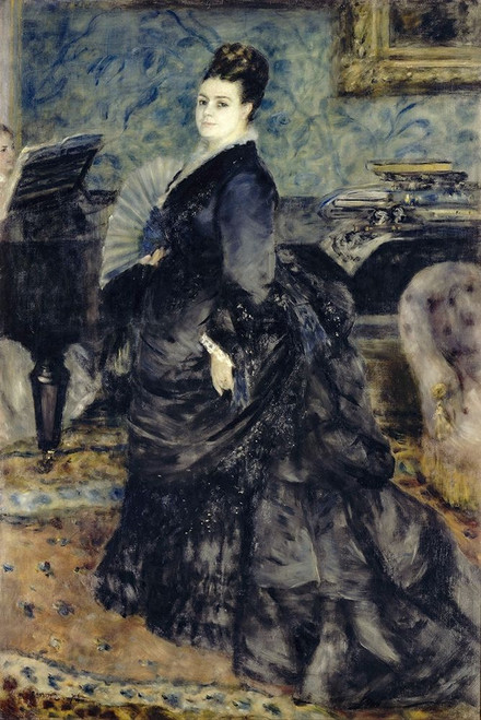 Portrait of a Woman, Mme Georges Hartmann Poster Print by Pierre-Auguste Renoir # 57387