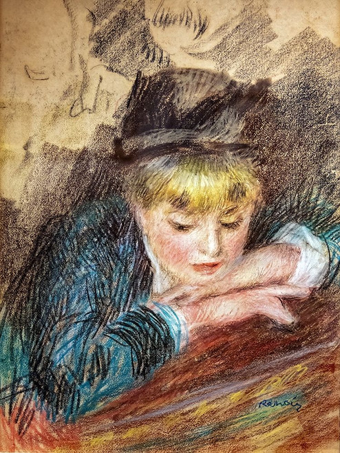Portrait of a girl Poster Print by Pierre-Auguste Renoir # 57348