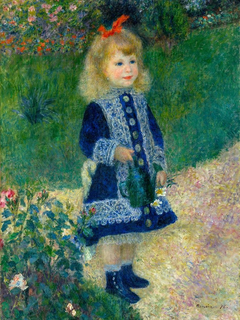 A Girl with a Watering Can Poster Print by Pierre-Auguste Renoir # 57317