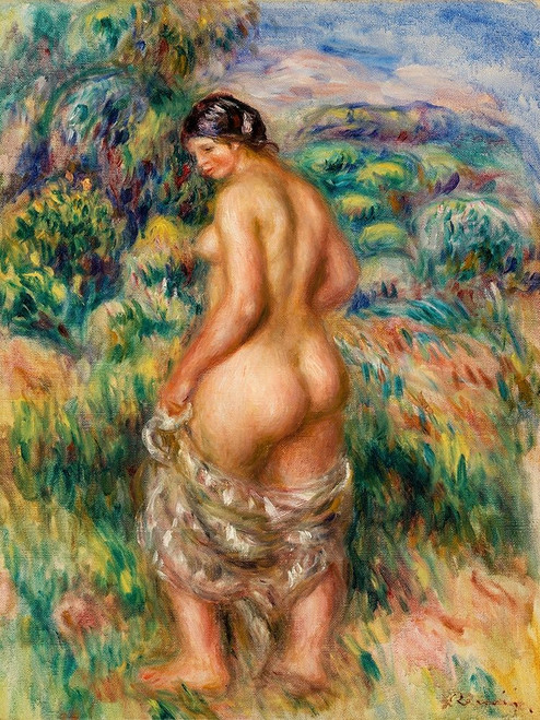 Standing Bather 1910 Poster Print by Pierre-Auguste Renoir # 57308