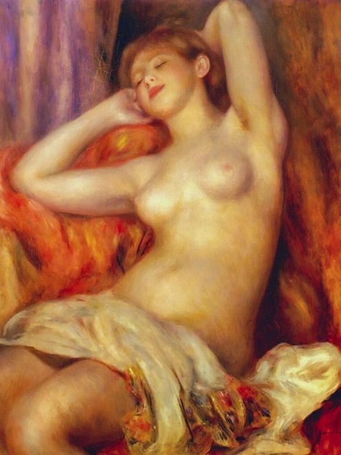 The Sleeping Bather Poster Print by Pierre-Auguste Renoir # 57324