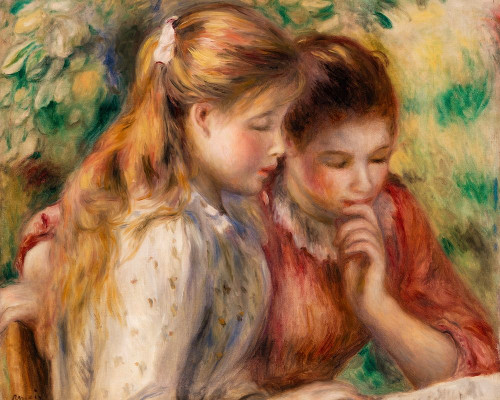 Reading 1891 Poster Print by Pierre-Auguste Renoir # 57221