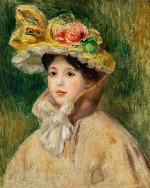 Woman with Capeline Poster Print by Pierre-Auguste Renoir # 57226