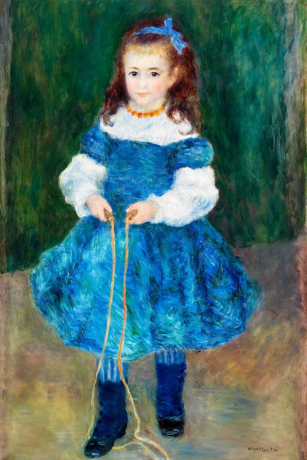 Girl with a Jump Rope 1876 Poster Print by Pierre-Auguste Renoir # 57209