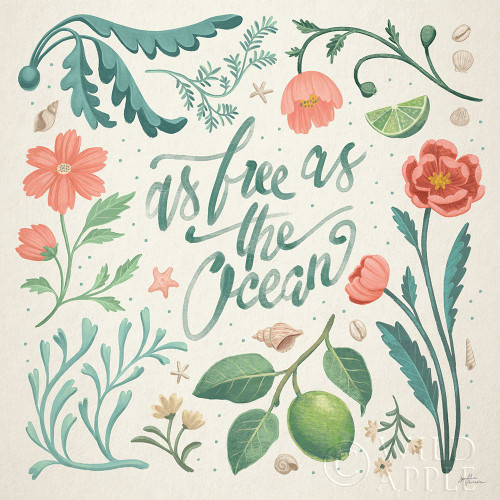 Seaside Botanical IV Poster Print by Janelle Penner # 57011