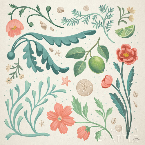 Seaside Botanical II Poster Print by Janelle Penner # 57009