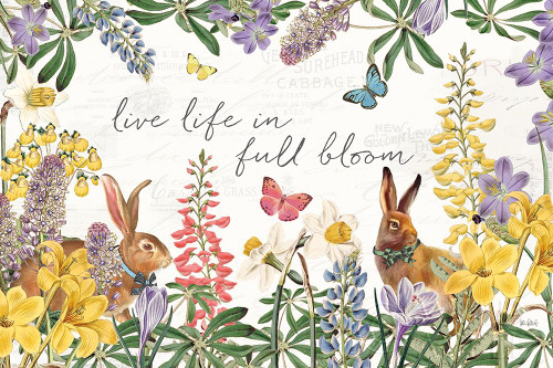 Easter Garden I Bow Tie Poster Print by Katie Pertiet # 59549