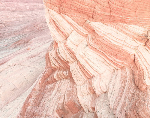 Coyote Buttes VII Blush Orange Crop Poster Print by Alan Majchrowicz # 59306