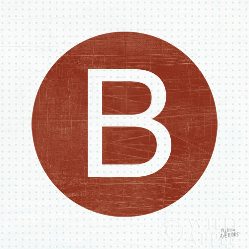 Retro Subway Symbol V Poster Print by Melissa Averinos # 59447
