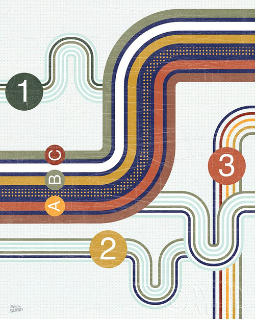 Retro Subway I Poster Print by Melissa Averinos # 59443