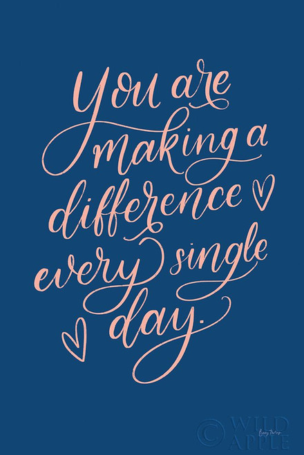 Teachers III Blue Poster Print by Becky Thorns # 59206