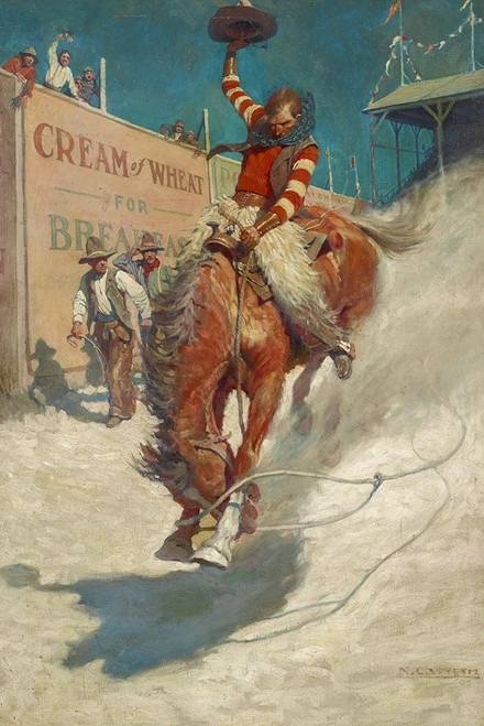 Bronco Buster Poster Print by N.C. Wyeth # 56107