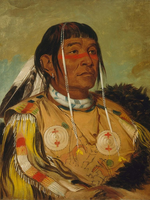Sha co pay, The Six, Chief of the Plains Ojibwa Poster Print by George Catlin # 56039