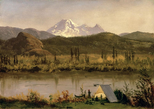 Mount Baker, Washington, from the Frazier River Poster Print by Albert Bierstadt # 55882