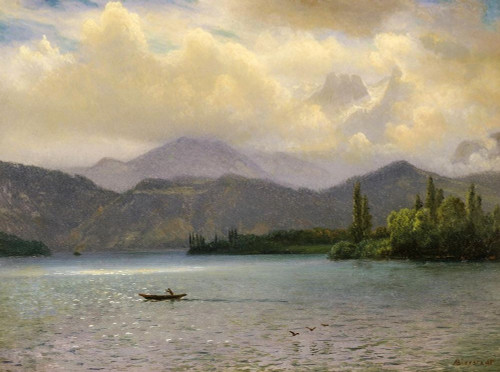 Lake Tahoe, California Poster Print by Albert Bierstadt # 55866