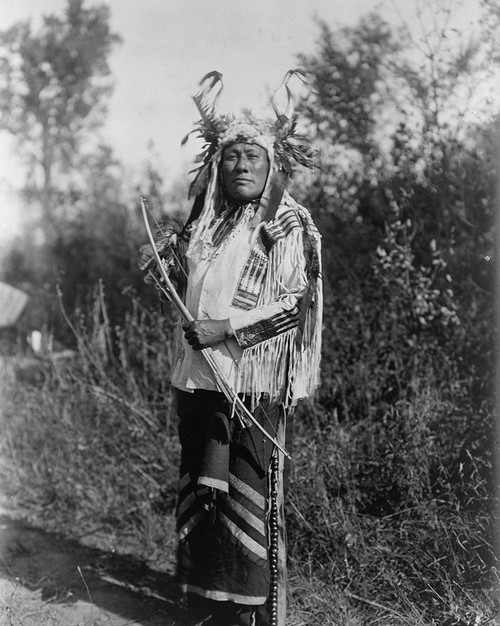 Long Time Dog, Hidatsa Poster Print by Edward Curtis # 55724