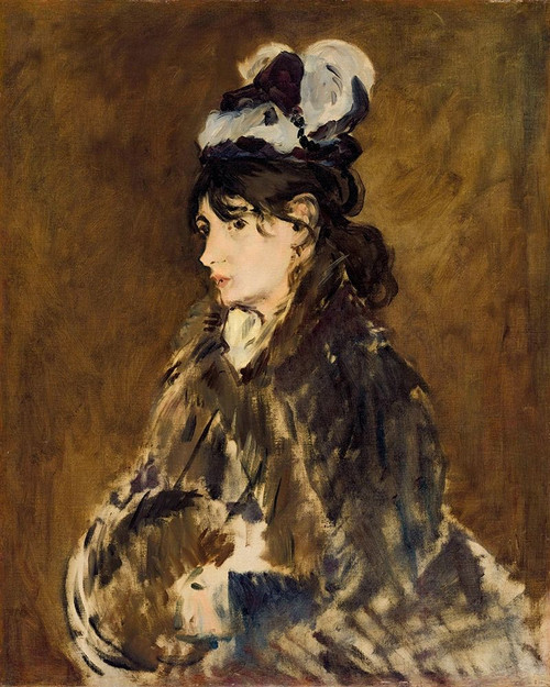 Berthe Morisot at Le Manchon Poster Print by Edouard Manet # 56558 Berthe Morisot at Le Manchon Poster Print by Edouard Manet # 56558