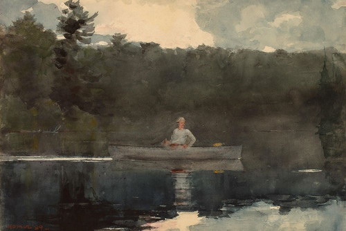 The Lone Fisherman Poster Print by Winslow Homer # 55677