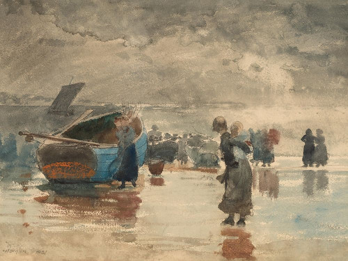 On the Sands Poster Print by Winslow Homer # 55666