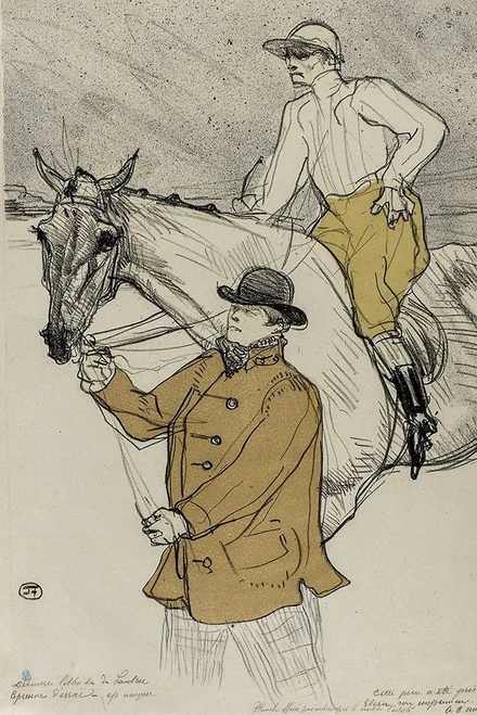 The Jockey Going to the Post Poster Print by Henri de Toulouse-Lautrec # 56387