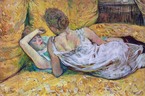 Les Deux Amies Poster Print by Henri de Toulouse-Lautrec # 56400