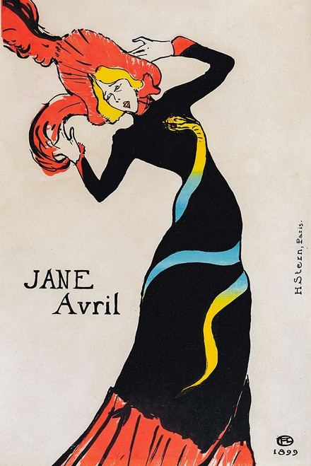 Jane Avril Poster Print by Henri de Toulouse-Lautrec # 56314