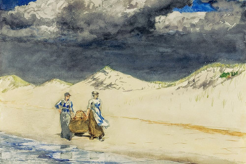 Sand and Sky Poster Print by Winslow Homer # 56154
