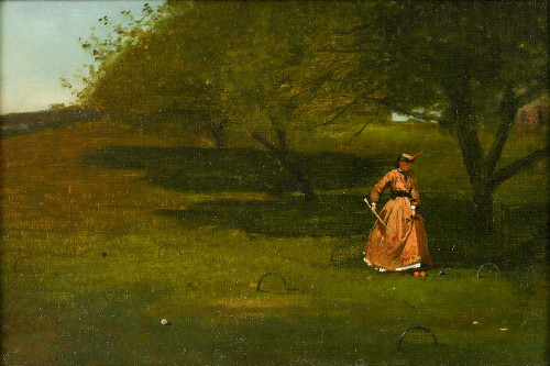 Croquet Player Poster Print by Winslow Homer # 56230