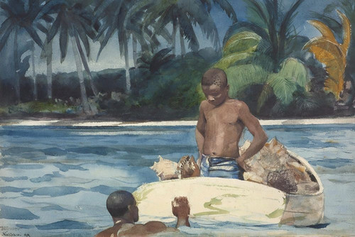 West India Divers Poster Print by Winslow Homer # 56184