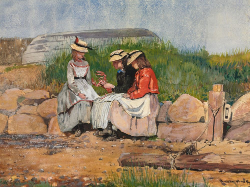 A Fishermans Daughter Poster Print by Winslow Homer # 56169