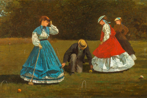 Croquet Scene Poster Print by Winslow Homer # 56232