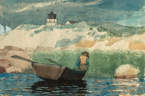 Boy in Boat, Gloucester Poster Print by Winslow Homer # 56181