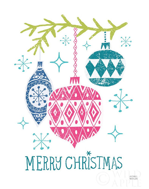 Merry Christmastime Ornament Bright Poster Print by Michael Mullan # 56257