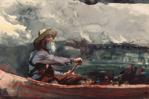 Adirondacks Guide Poster Print by Winslow Homer # 56137